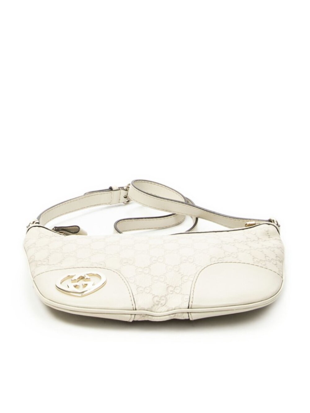 Gucci Brea Heart Crossbody Ivory Guccissima - Picture 6 of 10